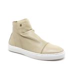 Tênis-Feminino-Perlatto-Fre3128-em-Couro-Off-White-Burned