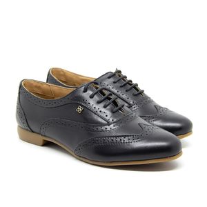 Sapato Troian Couro Preto - TRO1118