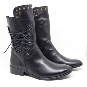 Bota Comitiva Couro Preto - COM456G
