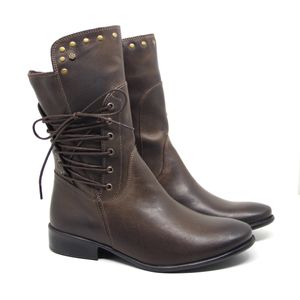 Bota Comitiva Couro Café - COM456G
