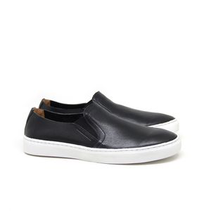 Tênis Feminino Fre3141 de Calçar em Couro Preto