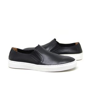 Tênis Feminino Fre3141 de Calçar em Couro Preto