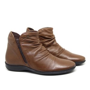 Bota Feminina Angel em Couro Tabaco - ANG820