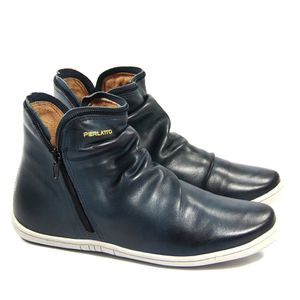 Tênis Feminino Fiz2639 em Couro Marinho Old
