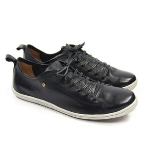 Tênis Feminino Fiz2641 Couro Preto Burned
