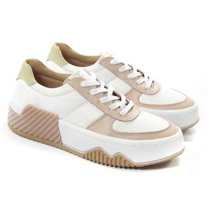 Tênis Dream - Couro Branco Off White Rose DRE002