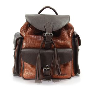 Bolsa BBP004 em Couro Tan/Café