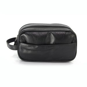 Bolsa Necessaire Nc-104 em Couro Preto