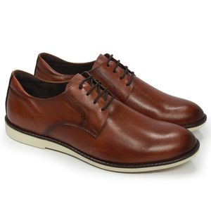 Sapato Bruxelas Couro Pinhão - BRU001