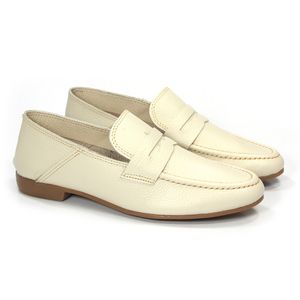 Sapato Tro1152L c/ Gravata em Couro Creme Burned
