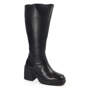 Bota Feminina STU005 em Couro Preto Burned