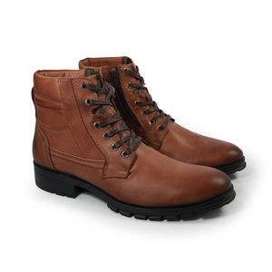 Coturno Masculino Roc1356L de Amarrar em Couro Pinhão Old