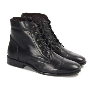 Coturno Infantil Feminino Luna Couro Preto - LUN688I