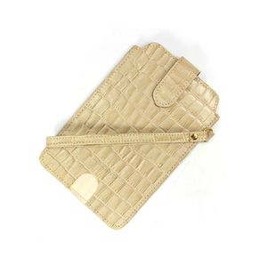 Porta Celular PCEL01 Croco Off White
