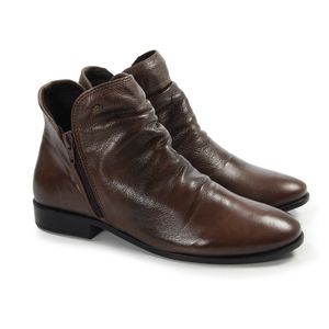 Bota Feminina Luna Couro Terracota Burned - LUN006L