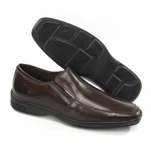 Sapato Social Masculino - Couro Café Burned - MED002