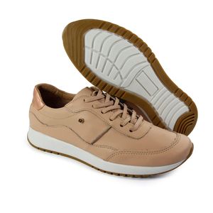 Tenis Tie Couro Pessego Cobre - TIE23