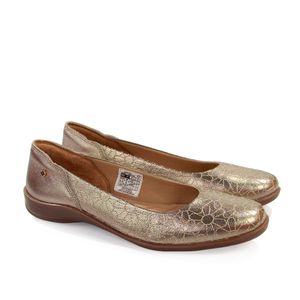 Sapatilha Angel Couro Prata Velha - ANG1012