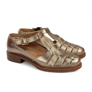 Sapato Kate Couro Prata Velha - KAT020