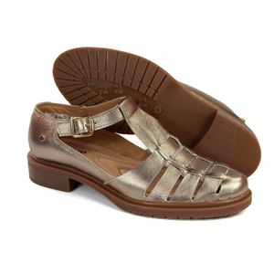 Sapato Kate Couro Prata Velha - KAT020