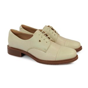 Sapato Kate Couro Cristal Off White - KAT013