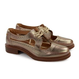 Sapato Kate Couro Prata Velha - KAT033