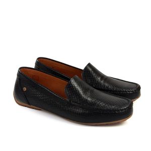 Mocassim Lady Couro Preto - LAD003