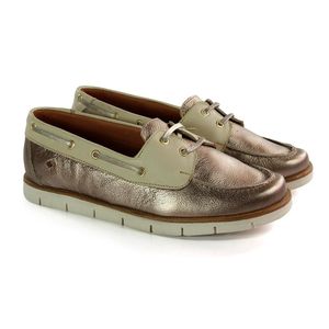 Mocassim Donna - Couro Prata Velha DON008