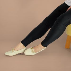 Mocassim Luna Couro Cristal - LUN1001