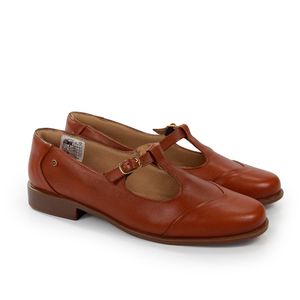 Mocassim Luna Couro Tan - LUN1005