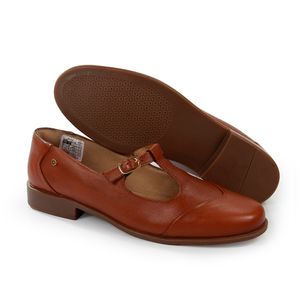 Mocassim Luna Couro Tan - LUN1005