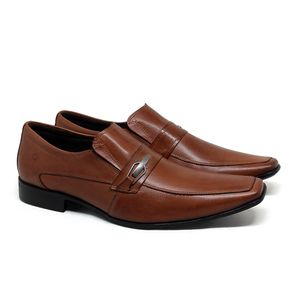 Sapato Zurich Couro Mogno - ZUR006