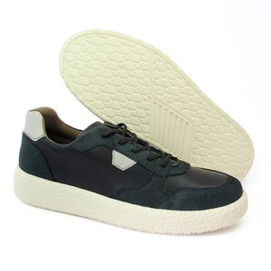 Tênis Oregon Couro Preto Off White - ORE002