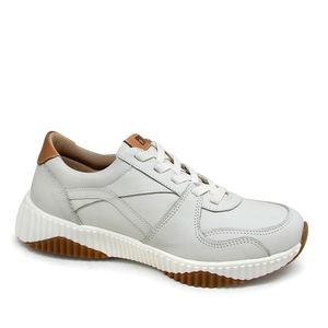 Tênis Sky Couro Bari Off White Roma Tan - SKY001