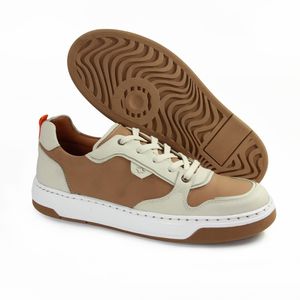 Tênis Michigan Couro Off White Tostado - MIC012