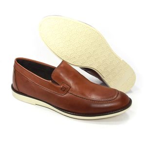 Sapato Bruxelas Couro Pinhão - BRU008