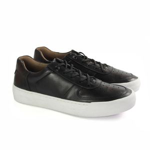 Tênis Denver Couro Preto - DEN013