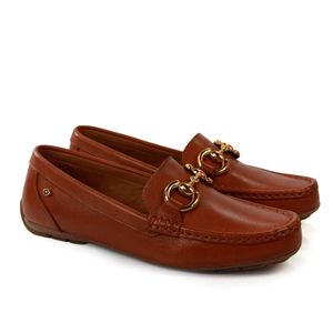 Mocassim Lady Couro Tan - LAD1007