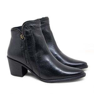 Bota Loren Couro Preto - LOR001