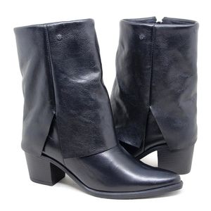Bota Loren Couro Preto - LOR005