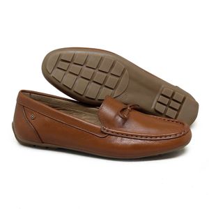 Mocassim Lady Couro Tan - LAD1010