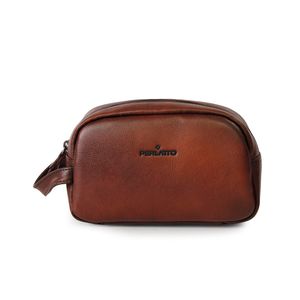Bolsa Necessaire Couro Tan - BOLNC112