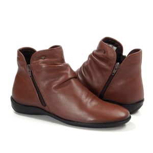 Bota Angel Couro Comfort Mogno - ANG820