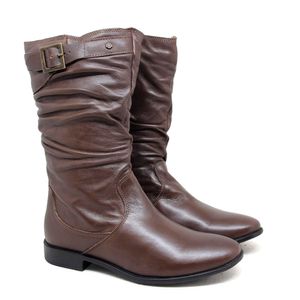 Bota Luna Couro Terracota - LUN024