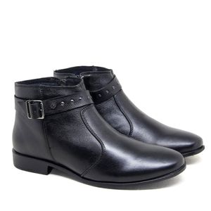 Bota Luna Couro Preto - LUN026