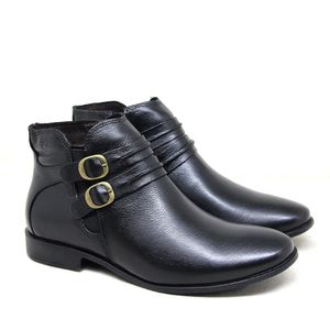 Bota Luna Couro Preto - LUN681