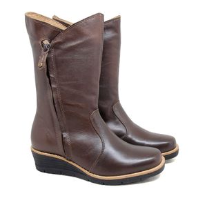 Bota Nice Couro Terracota - NIC039
