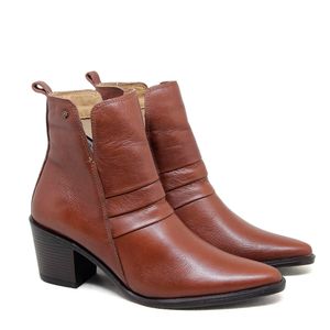 Bota Loren Couro Mogno - LOR002