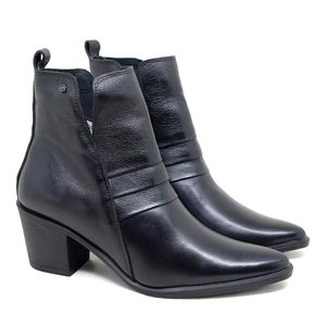 Bota Loren Couro Preto - LOR002