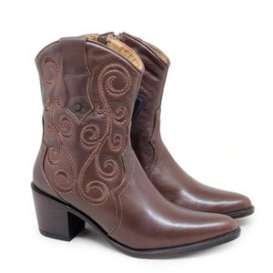 Bota New Western Couro Terracota - NWE014